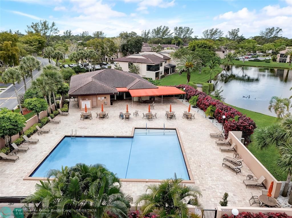 AERIAL photos of the surroundings, view of pool