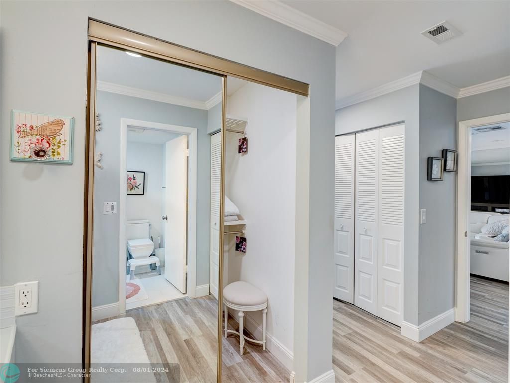 Main bedroom area, Main shower & vanity area