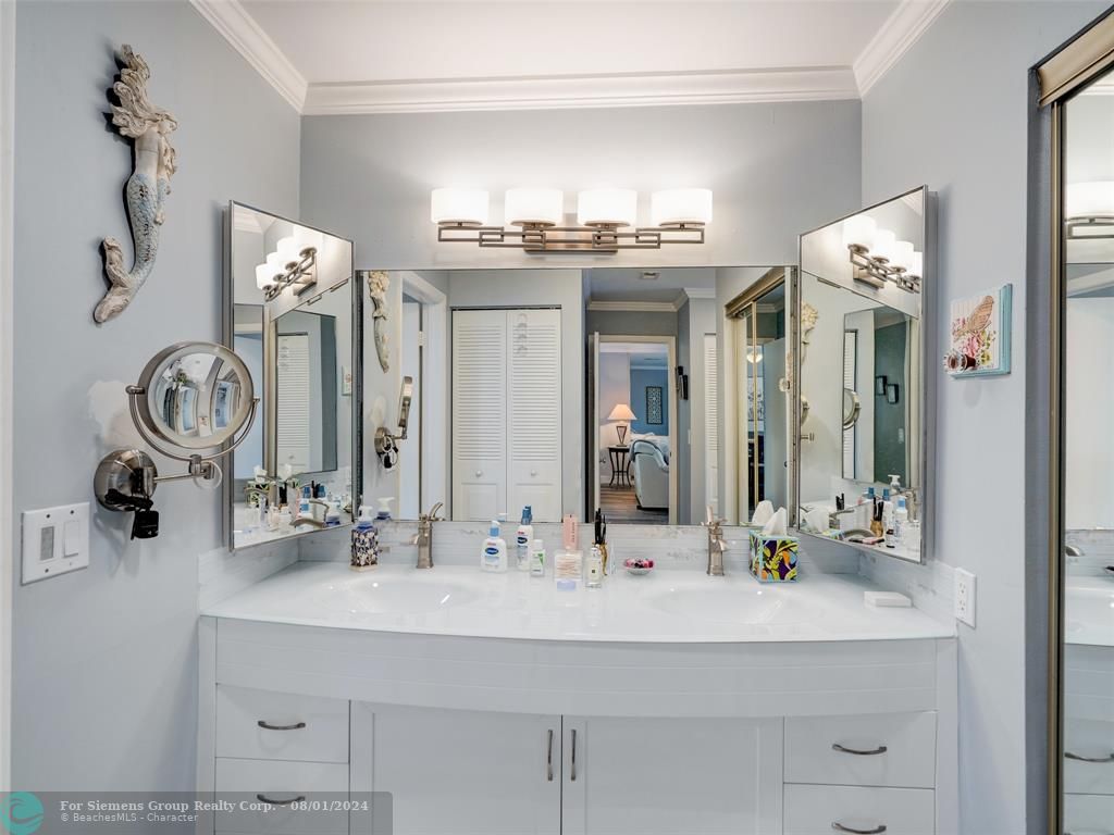 Main bedroom area, Main shower & vanity area