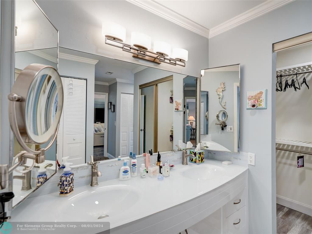 Main bedroom area, Main shower & vanity area