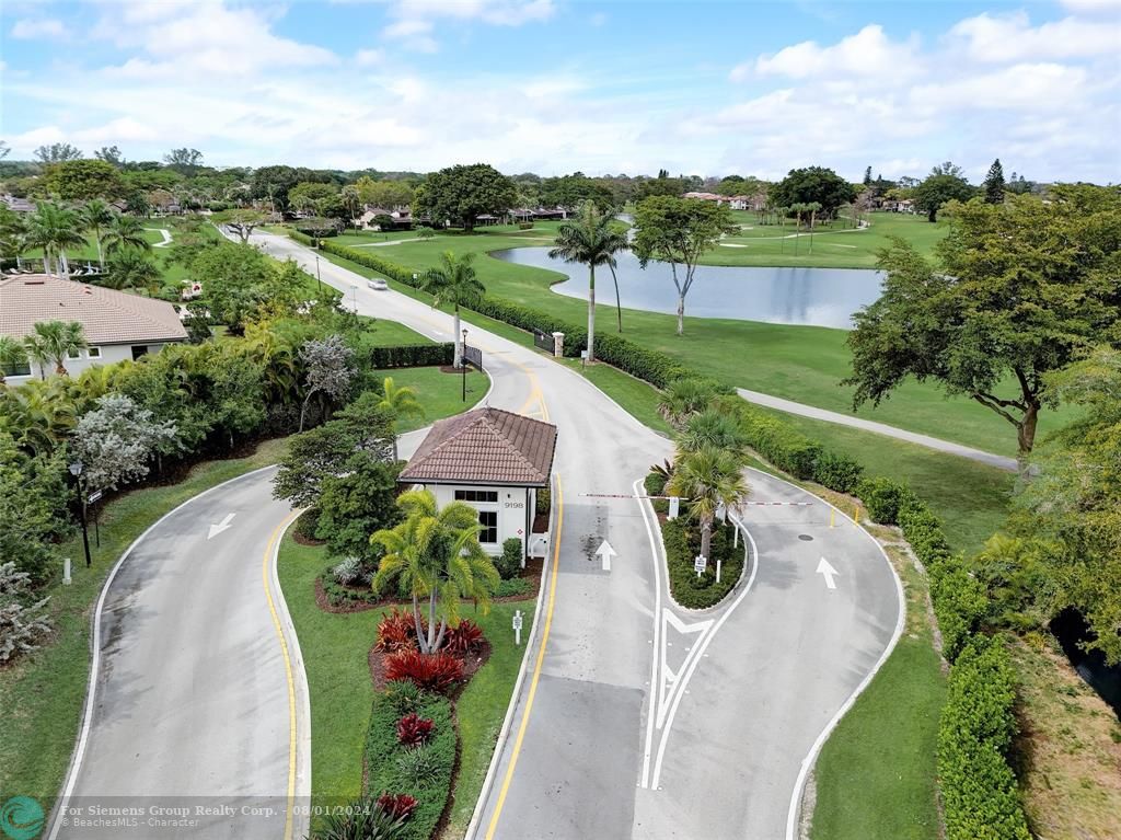 Aerial photos of the gate