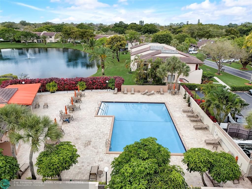 AERIAL photos of the surroundings, view of pool