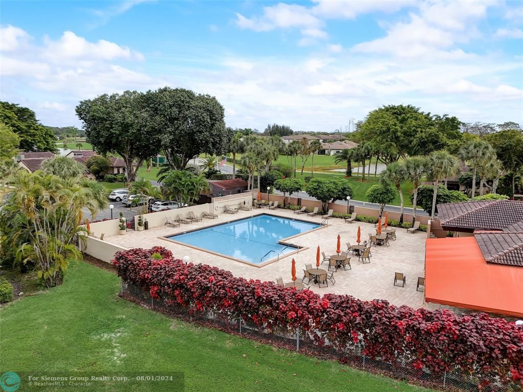 AERIAL photos of the surroundings, view of pool