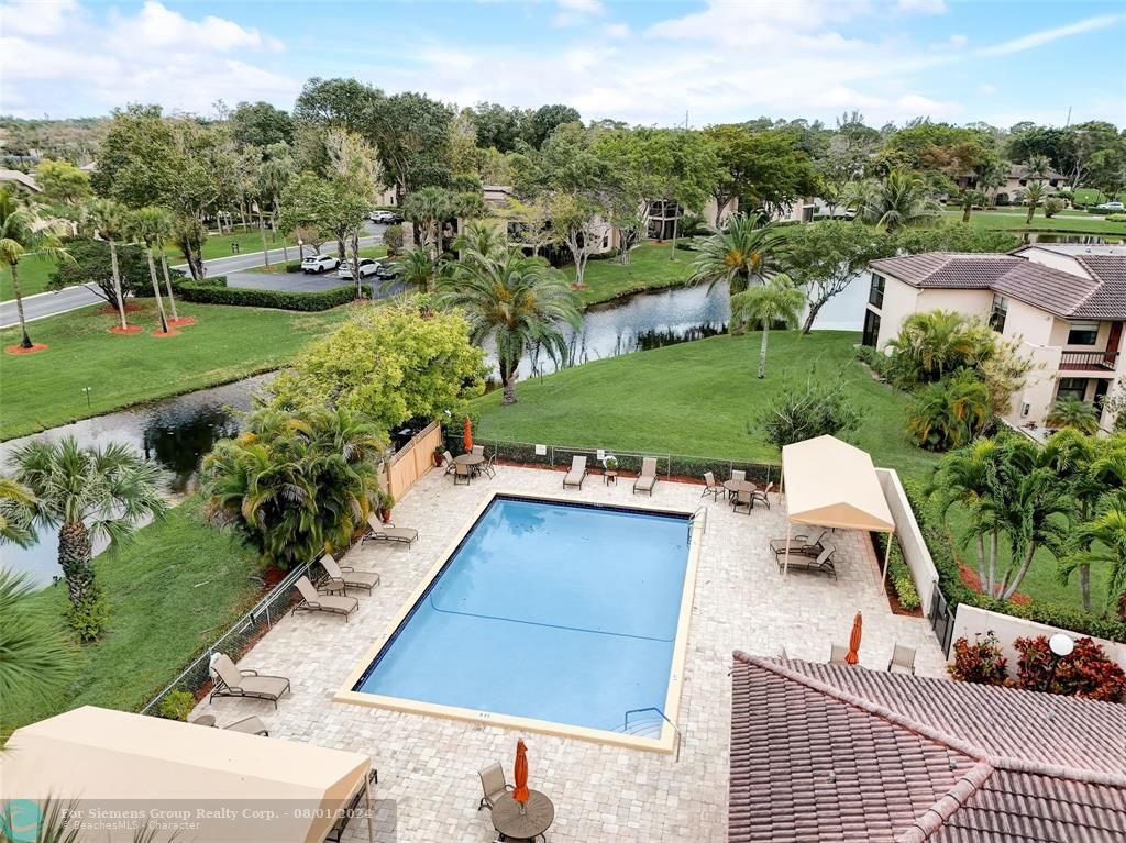 AERIAL photos of the surroundings, view of pool