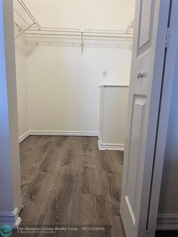 Master walk-in closet