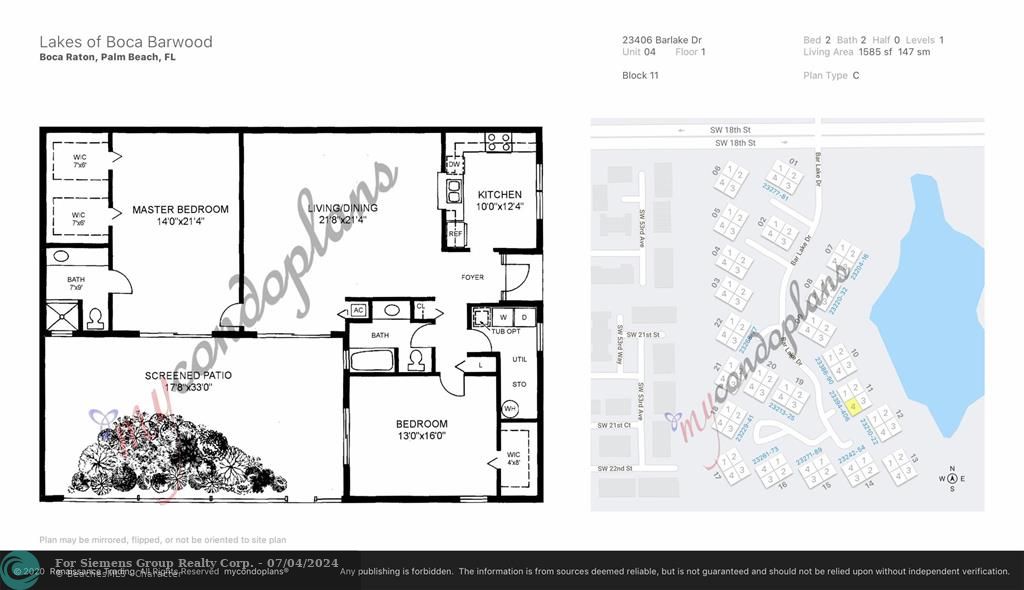 Boca Raton, Florida 33433, 2 Bedrooms Bedrooms, 6 Rooms Rooms,2 BathroomsBathrooms,Condo/Co-op/Villa/Townhouse,Exclusive Agency,Barlake Dr,F10423744