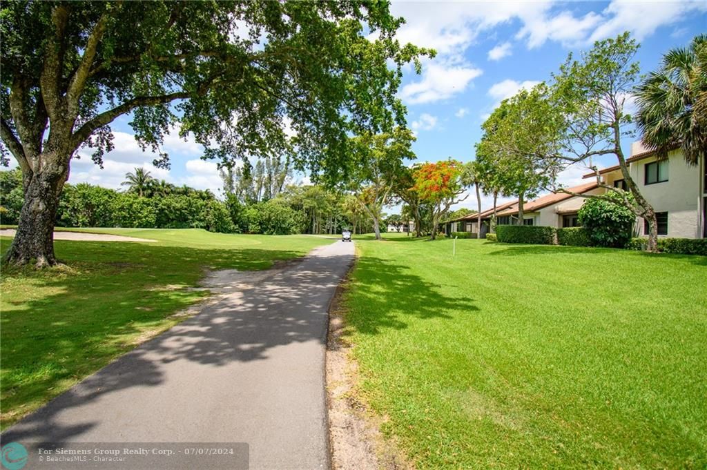 View Golf Cart path