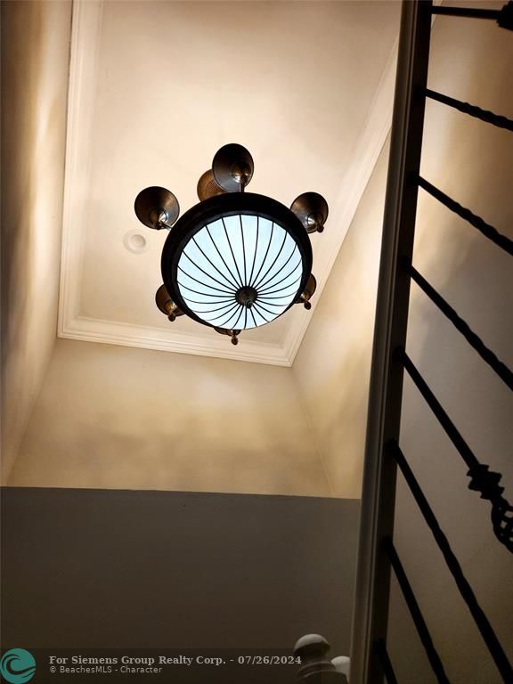 Stair chandelier,