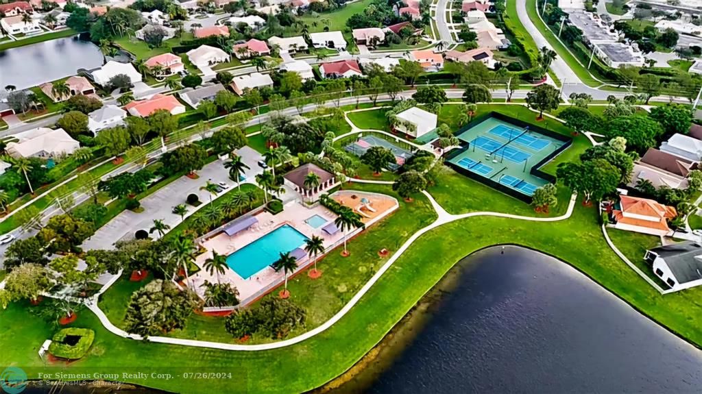 Tenis court ,club house, pool ,pickedball court, playground d