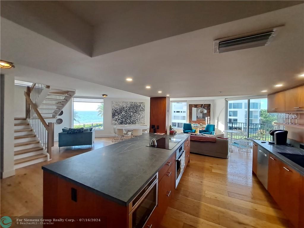 View from Kitchen into Living Area