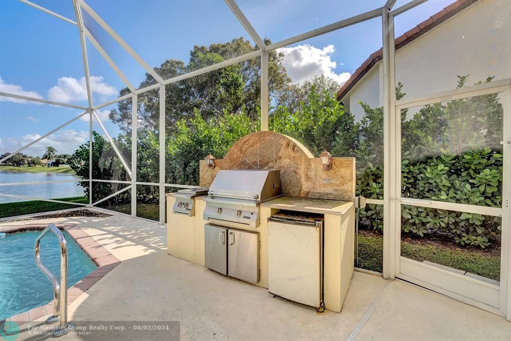 Gas Line Barbecue