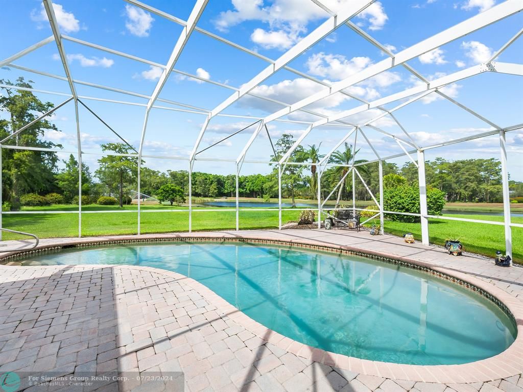 Screened in Patio and Pool Area
