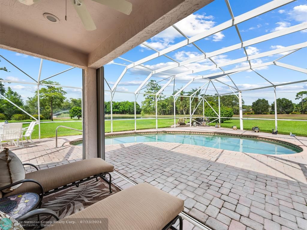 Screen in Pool Area