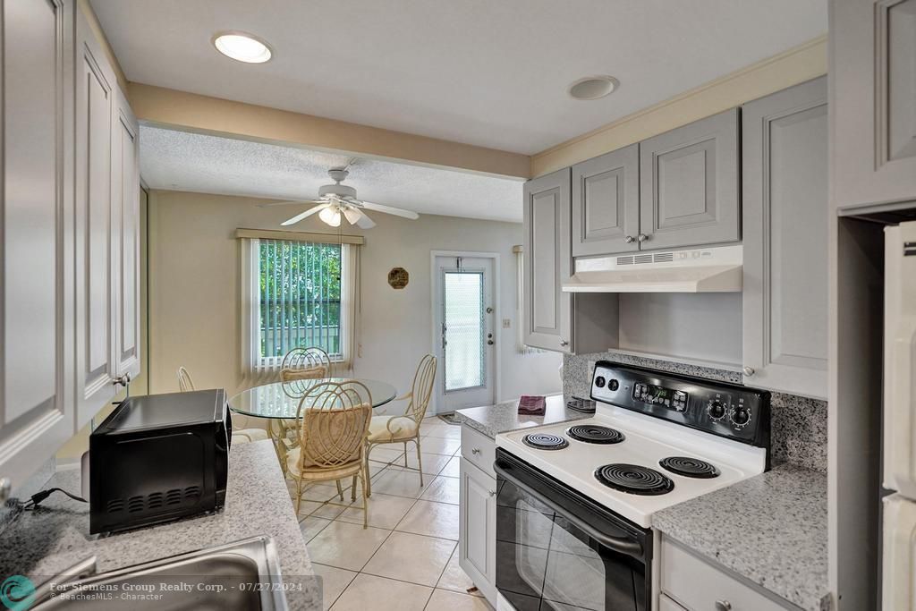 Galley kitchen- cabinets