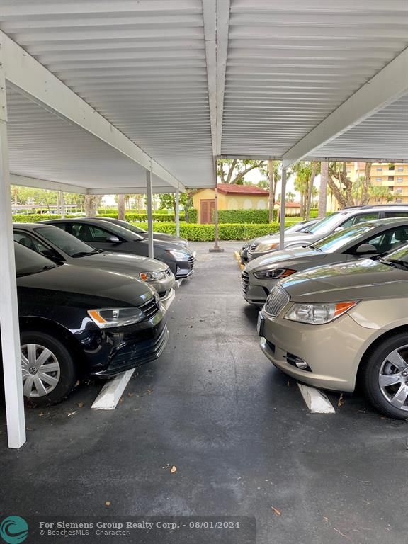 Covered Parking Keeps Your Car Cool!